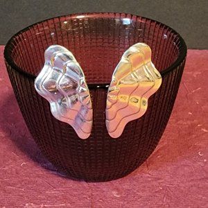 Avon Enchanted Wings Silvertone Earrings